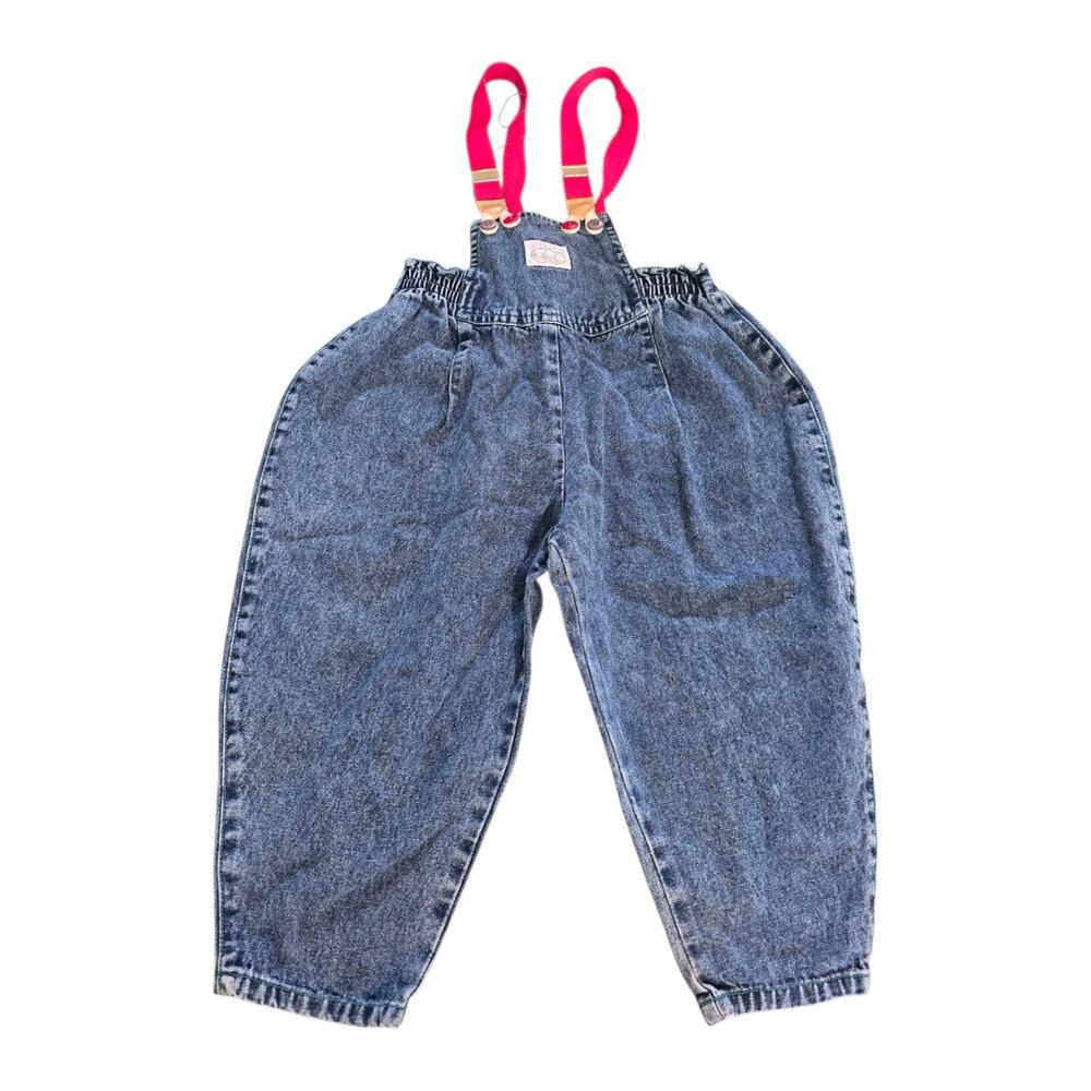 vintage denim overall shorts Juno Club Baby 18/24 months retro 80s streetwear